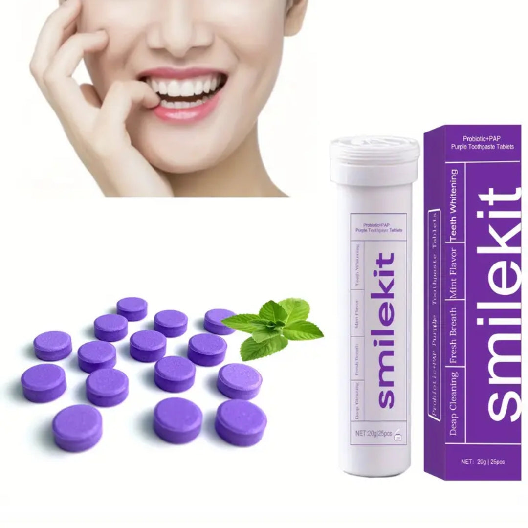 Whitening toothpaste tablets