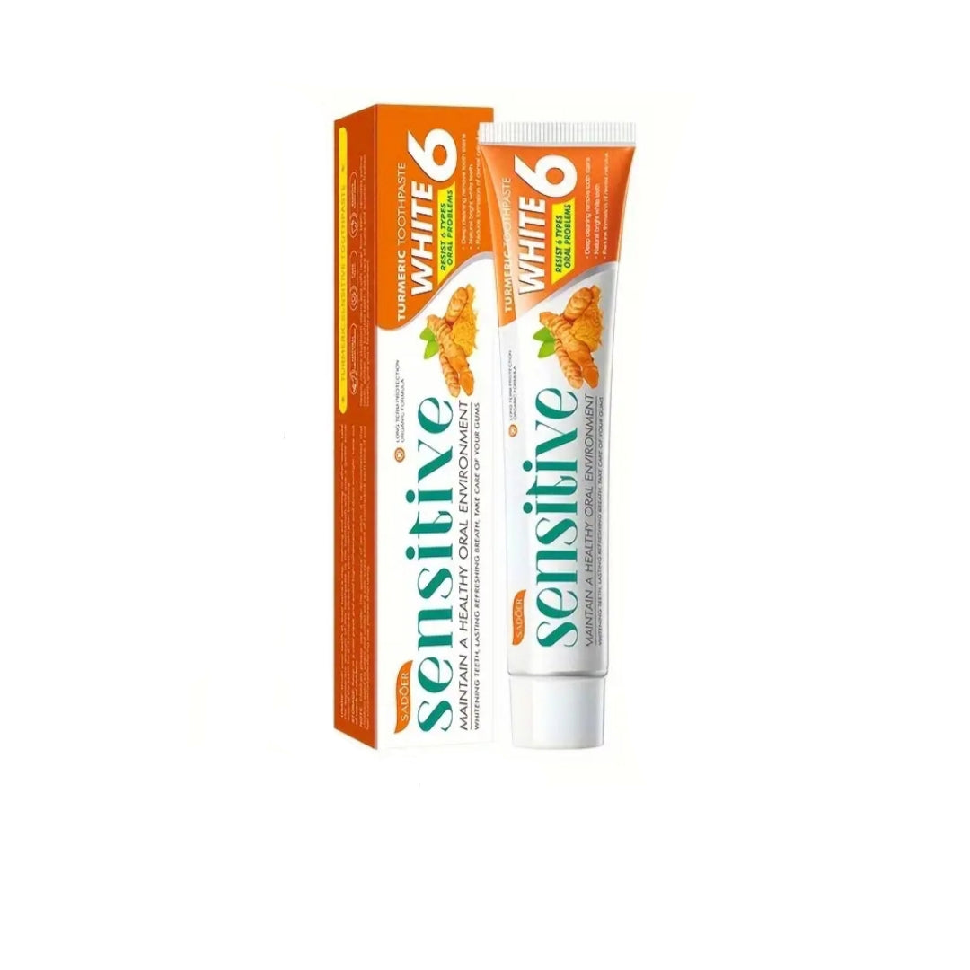 Two Pieces of Turmeric Toothpaste
