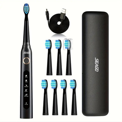 Electric Toothbrush 7 Brush Heads