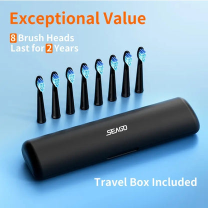 Electric Toothbrush 7 Brush Heads