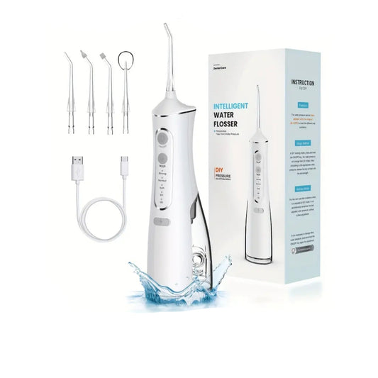 Portable Water Flosser, Cordless Oral Irrigator with Toothpick