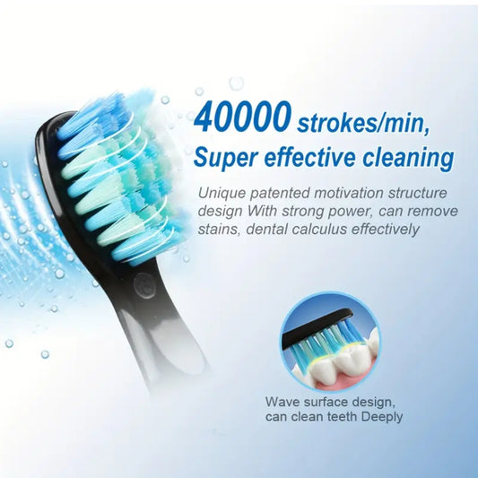 Electric Toothbrush 7 Brush Heads