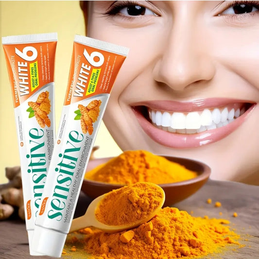 Two Pieces of Turmeric Toothpaste